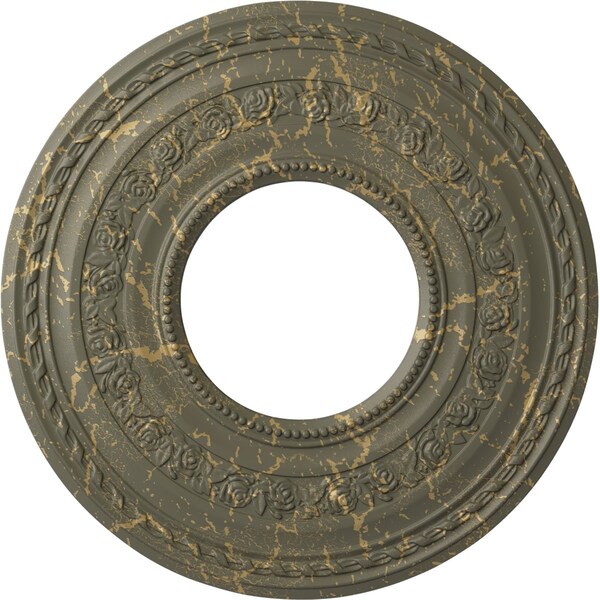 Ekena Millwork Anthony Medallion (Canopies up to 11 5/8"), 29 3/8"OD x 11 5/8"ID x 1 1/8"P, Witch Hazel Crackle CM29ATWHC - main